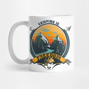 CAMPING IS FREEDOM Mug